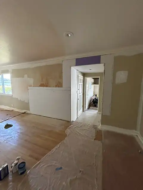 Patch work. Drywall hanging, taping, matching existing texture and clean up 2026 project photo